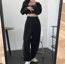 2020 Spring Wide Leg Pure Color High Waist Long Straight Fashion Women Casual Pants Female Trousers 2024 - buy cheap