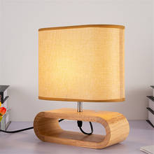 Luminária de cabeceira led em madeira sólida, estilo nórdico, moderna, tomada ue/eua, para estudo (sem lâmpada) 2024 - compre barato