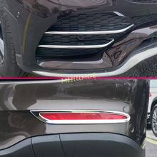 Chrome Bumper Grille Fog Light Cover Trims For 2020 2021 Mercedes GLC X253 C253 2024 - buy cheap