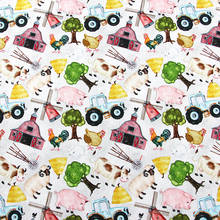 145cm Cartoon Pasture Animal Printed Cotton Fabric Digital Printing Hometextile Backpacks Slipcover Cushion Cover DIY  Sewing 2024 - buy cheap