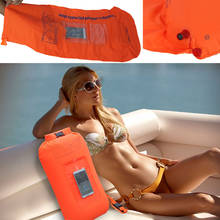 Flutuador de ar de natação inflável saco de armazenamento saco de flutuador vida bóia adulto manual saco inflável para snorkeling surf barco 2024 - compre barato