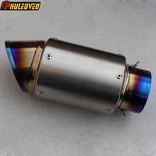 Customized Size Universal Carbon Fiber Titanium Alloy Stainless Steel Motorcycle Exhaust Muffler Motorbike Exhaust Pipe Escape 2024 - buy cheap