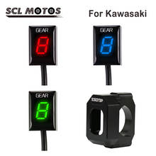 SCL MOTOS-indicador Digital de marchas para motocicleta, pantalla LED para Kawasaki Z300 ER6N Ninja 300 Z1000 Z800 Z750, rojo, azul y verde 2024 - compra barato