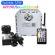 New 32W Twinkle RGB 4 level-speed Smart APP Control LED Fiber Optic Light Engine for Starry Sky Effect Ceiling 2024 - buy cheap