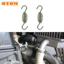 OTOM 2 Pcs 47mm/63mm Motorcycle Exhaust Pipe Muffler Mounting Spring Hooks Link Pipes Stainless Steel For HONDA YAMAHA KTM FC FE 2024 - buy cheap