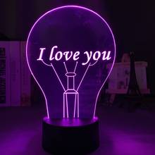 3d Illusion Lamp I Love You for Kids Bedroom Decor Nightlight Led Color Changing Touch Sensor Acrylic Baby Night Light Gift 2024 - buy cheap