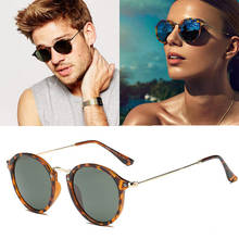 Hot 2020 Fashion Classic Vinatge Round Style rayeds Sunglasses Men Women Brand Design Sun Glasses Ladies Oculos De Sol Gafas 2024 - buy cheap