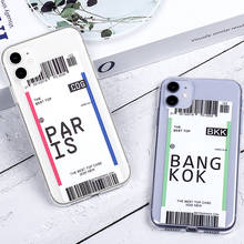 Soft TPU Silicone Transparent Cover For iPhone 11 Pro Max X XS XR 11 Pro XS Max 11 2019 Ticket Label Bar Code Phone Case Cover 2024 - buy cheap