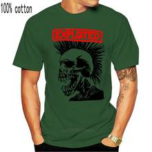 Authentic THE EXPLOITED Pushead Skull Stamp T-Shirt White S M L XL 2XL 3XL NEW men& t-shirt 2024 - buy cheap