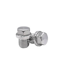 1pcs M22 M24 M26 M27 M30 hexagon pluging screws use screw outer hex belt edge bolts G thread oil plug bolt stainless steel 2024 - buy cheap