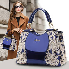 New Luxury Women Patent Leather Handbags Designer High Quality Ladies Messenger Bag Ladies Shoulder Purses Fashion Flowers Tote 2024 - buy cheap