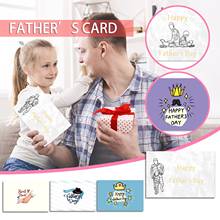 Поздравительная открытка счастливого отца, маленькая открытка с благословением, благодарность за папу, подарок для любви от детей, Лидер продаж 2021 2024 - купить недорого