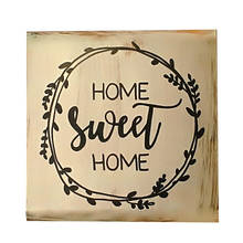 1 Pcs Decorative Rustic Wood Signs Home Decor Sweet Sign Plaque Housewarming Gift Farmhouse Style Distressed Ornament 2024 - buy cheap