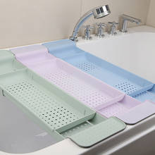 Retractable Bathtub Storage Rack Bath Tray Tub Multi-Function Sink Drain Holder 2024 - buy cheap