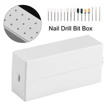 30 Holes Tool Box Nail Art Drill Grinding Head Bit Display Storage Rack Manicure Tools Case  Clamshell-type Box New 2024 - buy cheap