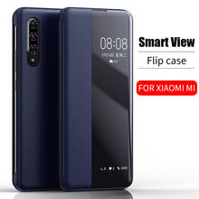 Флип-чехол Smart View для Xiaomi, кожаный чехол для Xiaomi Mi 9T Pro A3 Mi 9 Lite, 8T, 7A, 8, 8A, 8, 7, 6, 5, K20 Pro 2024 - купить недорого