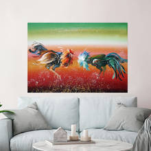 RELIABLI ART Animal Pictures Cock Fighting Posters Canvas Paintings For Home Wall Prints For Living Room Decoration No Frame 2024 - buy cheap