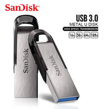 Двойной Флеш-накопитель SanDisk CZ73 USB флэш-накопители 3,0 диск Флешка флеш-накопитель 128 Гб 64 Гб оперативной памяти, 32 Гб встроенной памяти запоминающего устройства флеш-накопитель USB 3,0 диск 2024 - купить недорого