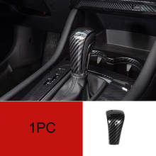 For Mazda3 Axela 2020 1PC Carbon Fiber ABS Car Gear Shift Knob Frame Cover Trim Moldings Car Styling Auto Accessories 2024 - buy cheap