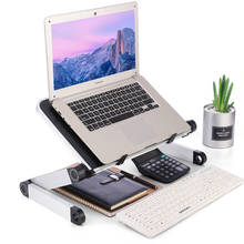 Aluminum Alloy Laptop Portable Foldable Adjustable Laptop Desk Computer Table Stand Tray Notebook Lap PC Folding Desk Table 2024 - buy cheap
