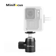 Tripé mini bola cabeça 1/4 parafuso montagem ballhead liga de alumínio para câmera telefone speedlite selfie vara monopod gopro luz suporte 2024 - compre barato