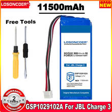 Losoncoer gsp1029102a (CS-JML330SL) 11500mah bateria para jbl carga 3 2016 versão/carga 3 bateria caixa de altifalante 2024 - compre barato