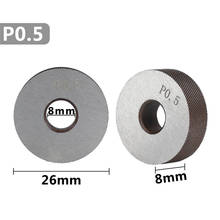 anti slip diagonal thick knurling wheel 2 pcs 0.5mm 2024 - compre barato