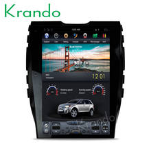 Krando-tela multimídia de 9.0 ''para carro, android 12.1, tesla vertical, rádio automotivo, navegação gps para ford edge 2015 +, sistema de entretenimento obd2 2024 - compre barato