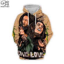 PLstar Cosmos Reggae Singer HipHop Legend Bob Marley Funny NewFashion Streetwear 3DPrint Zipper/Hoodies/Sweatshirts/Jacket A-14 2024 - buy cheap