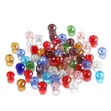 70-300 unids/lote de cuentas de cristal planas de 3, 4, 6 y 8mm, bolas redondas sueltas de cristal checo para hacer pulseras y pendientes 2024 - compra barato