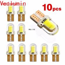 10pcs LED W5W T10 194 168 W5W COB 8SMD Led Parking Bulb Auto Wedge Clearance Lamp CANBUS Silica Bright White License Light Bulbs 2024 - buy cheap