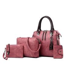 Conjunto de bolsos de mujer de marca de lujo de diseñador famoso, buena calidad, conjunto de bolsos de mano para mujer, conjunto de 4 piezas 2024 - compra barato