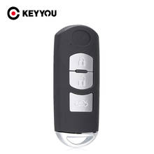 For Mazda 3 2010 5 6 2004 CX-5 CX-7 CX-9 RX8 Miata MX5 With Emergency Key Blade Auto Remote Control Key 3 Button Smart Key Case 2024 - buy cheap