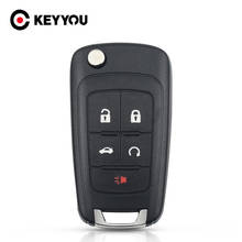 KEYYOU-carcasa de llave remota de coche, carcasa de 5 botones sin cortar, para Opel, Vauxhall, Insignia, Astra, Zafira, Fob 2024 - compra barato