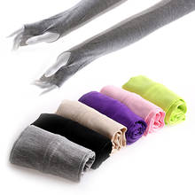 Women Cotton Long Fingerless UV Sun Protection Golf Driving Cover Gloves Mittens 2024 - buy cheap