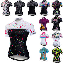Camisa de ciclismo feminina mtb, 2021, bicicleta, equipe, ciclismo, camisas, roupa de verão, manga curta, racin 2024 - compre barato