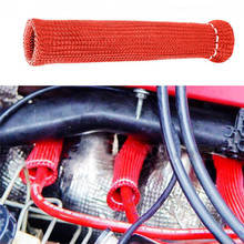 Vela de ignição de alta temperatura 1/8 peças, botas de fio, proteção térmica, manga protetora, vermelho 2024 - compre barato