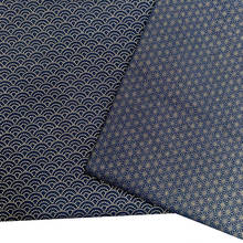 Tela de algodón azul marino bronceada de estilo japonés para coser Kimono, muñecas y bolsos, costura, tela de retales artesanal 2024 - compra barato