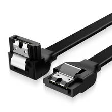 Кабель SATA с 3,0 на жесткий диск SSD адаптер кабель HDD прямой 90 градусов Sata 3,0 кабель для Asus MSI Gigabyte кабель для материнской платы Sata 2024 - купить недорого