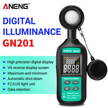 ANENG GN201 Luxmeter Digital Light Meter 200K Lux Meter Photometer UV Meter UV Radiometer Handheld Illuminometer Photometer 2024 - buy cheap
