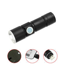 Portable USB Charging Led Torch Light Rechargeable Tactical LED Torches Zoom Flashlight
