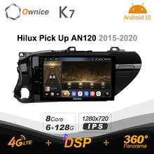 Radio Multimedia con Android 128 para coche, radio con 8 núcleos, A75 x 2 + A55 x 6, 6G, 720G, K7, 10,0 P, 2 Din, para Toyota Hilux Pick Up AM120 2015 - 2020 2024 - compra barato