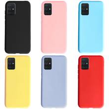 Funda de teléfono para Samsung Galaxy A51, carcasa de silicona mate de tpu para Samsung A51, A515, carcasa de parachoques trasera de goma suave de 6,5 pulgadas 2024 - compra barato