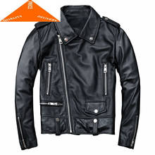 Moto Genuine Women Jacket Real Sheepskin Coat Female Autumn Short Biker Natural Leather Outwear Clothes CC 2024 - buy cheap