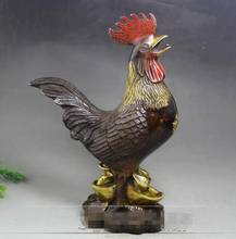 Copper Statue Fine copper crafts gift factory direct sales brass gilded gold chicken living room furnishings 2024 - buy cheap