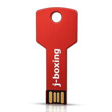 J-boxing Red 16GB USB Flash Drive Thumb Pen Drive 16gb Metal Key Shape USB 2.0 Pendrives for Computer Laptop Tablet Memory Stick 2024 - buy cheap