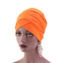 New Muslim Women Hijabs cotton hats Women Long Scarf Hat Inner Hijabs India Hat Turban Head Cap Hat Lady Hair Accessories 2024 - buy cheap