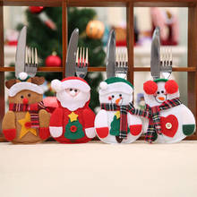 2020 New Year Merry Christmas Knife Fork Cutlery Set Skirt Pants Navidad Natal Dining Table Christmas Decorations for Home Xmas 2024 - buy cheap