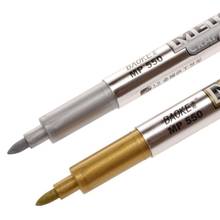 1 Uds DIY de Metal a prueba de marcador de pintura permanente bolígrafo estudiante 1,5mm marcador Pluma de Oro y Plata artesanía 2024 - compra barato