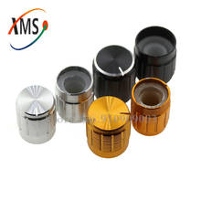 Potenciómetro de aleación de aluminio para control de volumen, botón de rotación de 13x17mm, 15x17mm, color negro y plateado, 10 unidades 2024 - compra barato